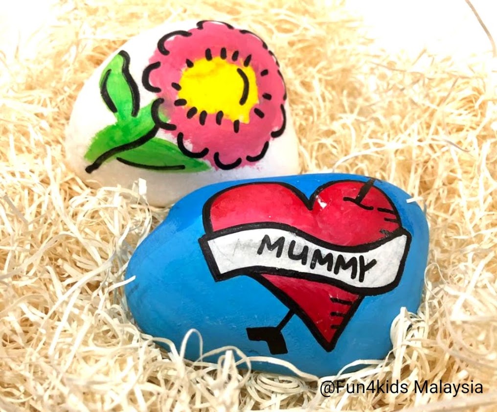 rock painting for mother's day