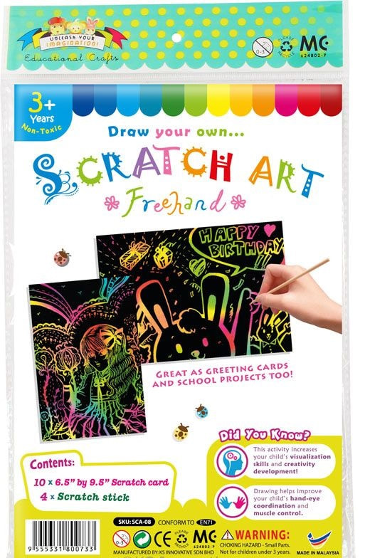 Scratch Art Freehand Card - Fun4Kids Malaysia